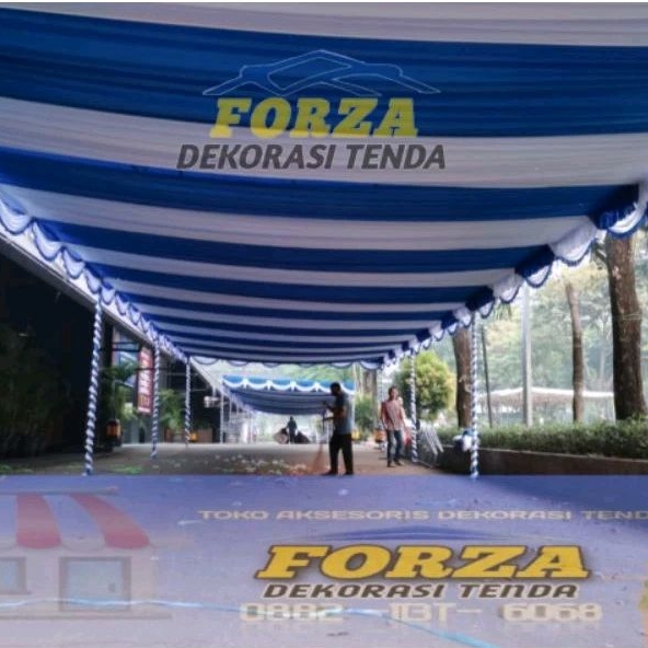 Plafon Garis Dekorasi/Plafon serut Kualitas Terdepan - Forza Dekorasi Tenda