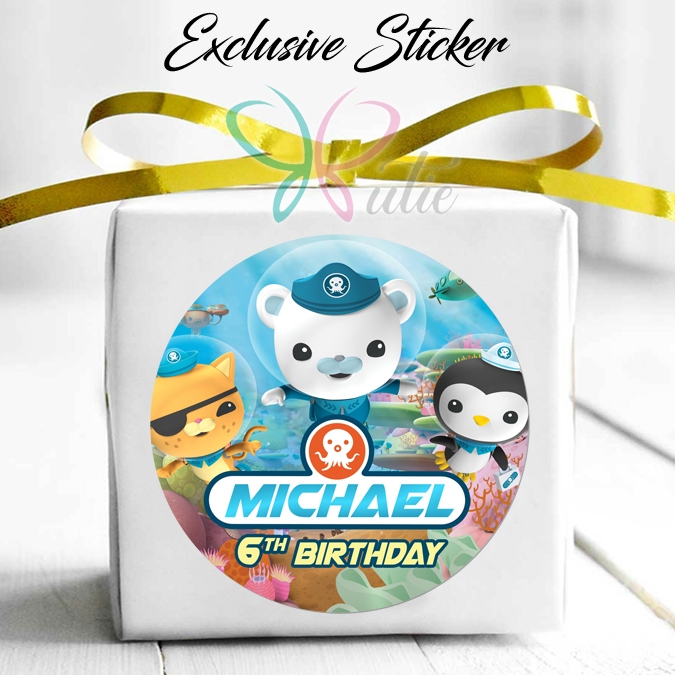 

50 STIKER / STICKER OCTONAUTS 2-1 UTK BAG / BENTO / SOUVENIR ULTAH ULANG TAHUN