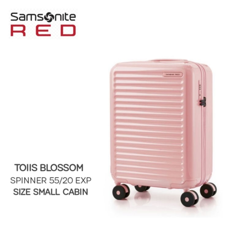 KOPER SAMSONITE RED TOIIS BLOSSOM SIZE CABIN 20 inch TSA EXPAND