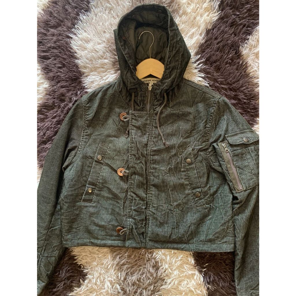 Jacket Vintage Curduroy Crop Army