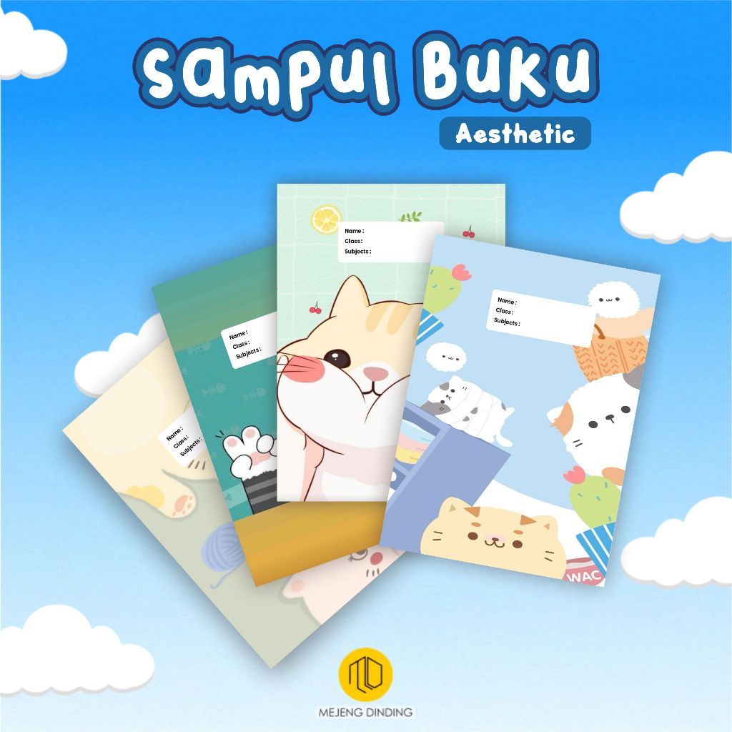 

SAMPUL BUKU AESTHETIC ISI 10 PCS / SAMPUL BUKU MOTIF KUCING CUTE CAT LOVERS / SAMPUL BUKU BOOK COVER A5/B5 / Sampul Buku Kotak - Sampul Buku Aesthetic - Book Cover - Kertas Kado - Wrapping Paper - Kertas Sampul / SAMPUL BUKU CUSTOM DESAIN 2