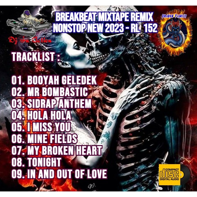 Cd Audio - Dj In Action Breakbeat Mixtape Remix Nonstop New 2023 - RL  152