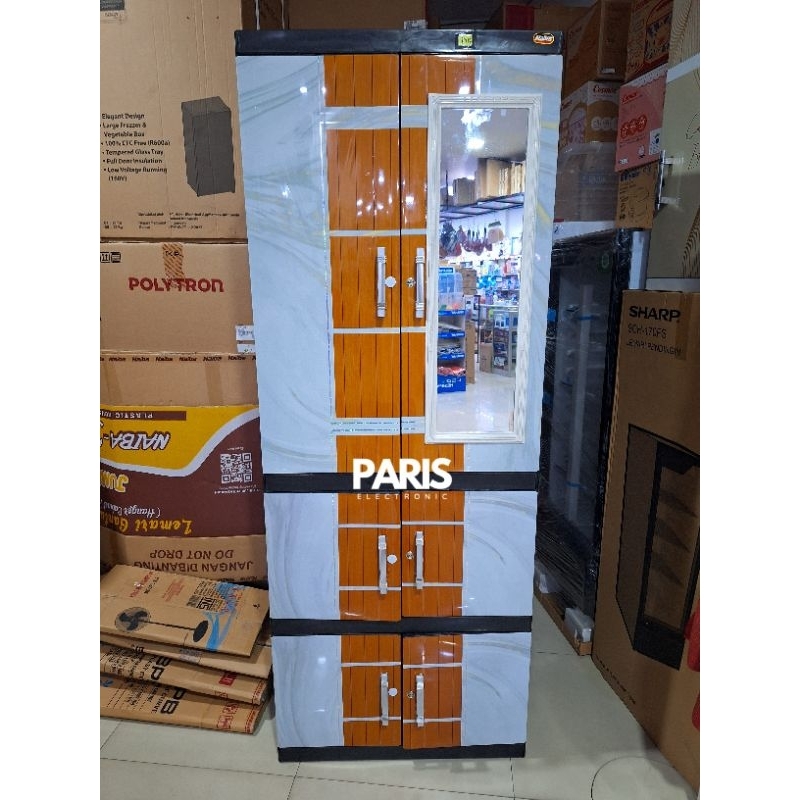 Naiba Fit Jumbo 1524 1523 Lemari Pakaian plastik Hanger Kaca