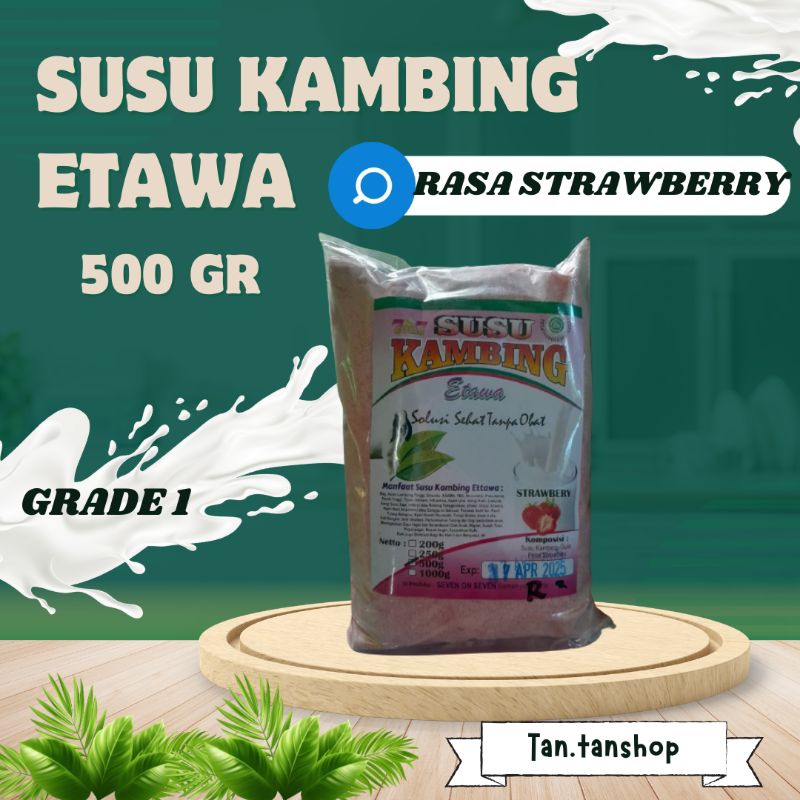 

SUSU KAMBING ETAWA RASA STRAWBERRY 500 GR