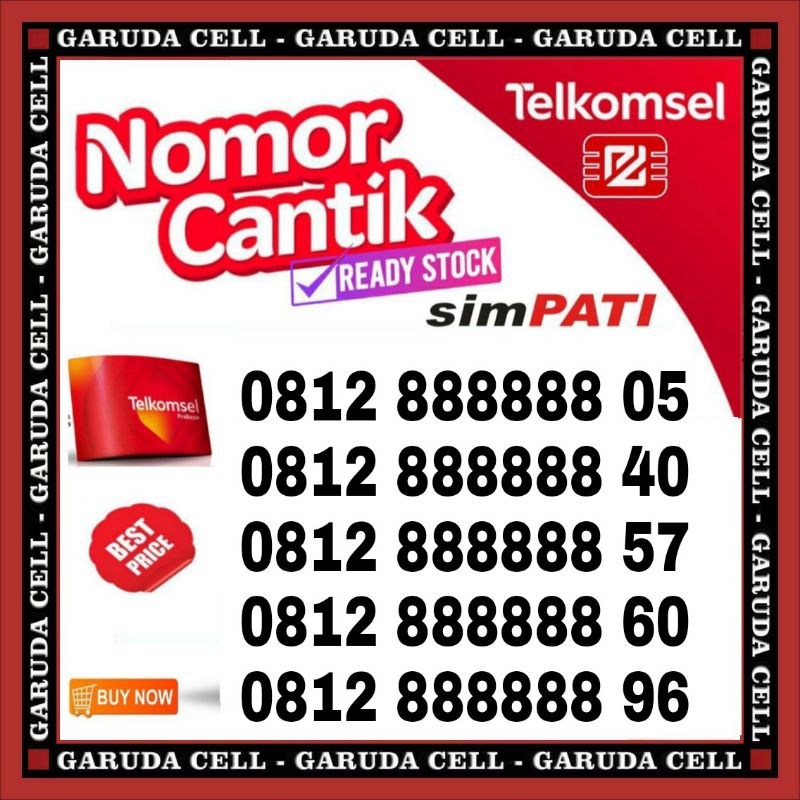 Nomor cantik kartu simpati master Telkomsel 4g 888888