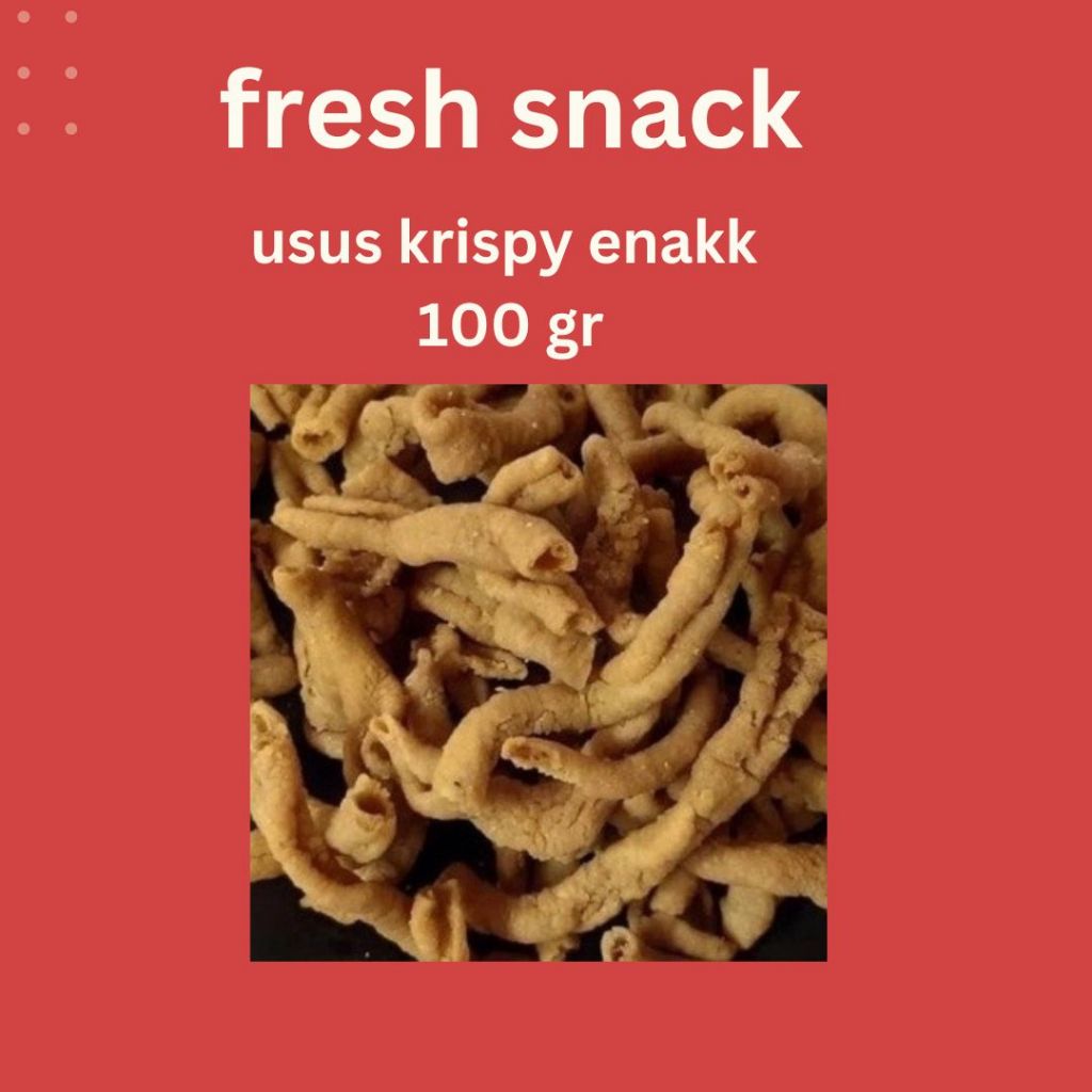 

(100GRAM) USUS CRISPY ORIGINAL DAUN JERUK GURIH ENAK Enak Bangettt