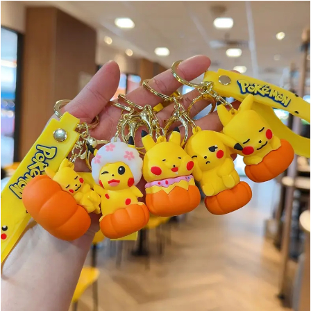 SY Collectionn Gantungan Kunci Pikachu Anime figure souvenir Keychain Murah Key chain Gantungan Kunc