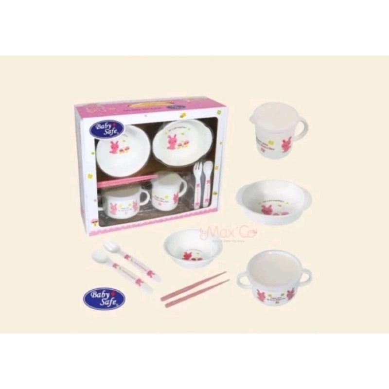 Baby Safe Feeding Set Rabbit | Tempat Makan Set FS606
