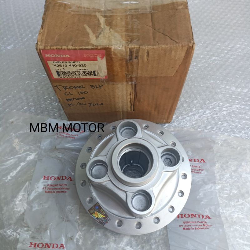 TEROMOL TROMOL BELAKANG HONDA GLK GL100 GL125 CB100 CB125 CG125 ORI AHM 42610-440-920
