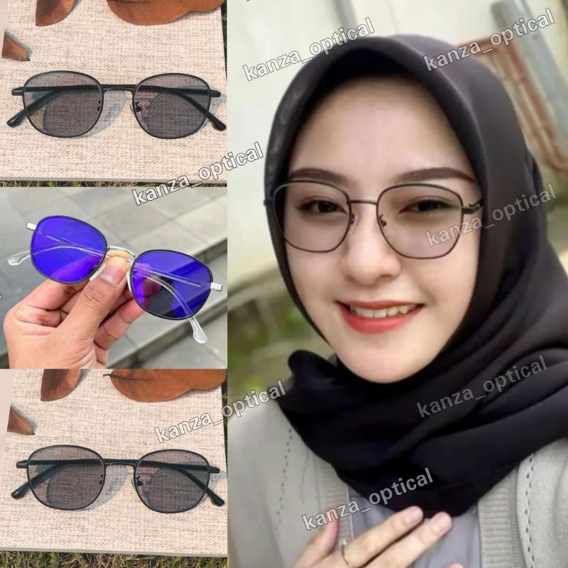 Kacamata photocromic wanita kacamata lentur kacamata antiradiasi wanita kacamata 38059 kacamata blue