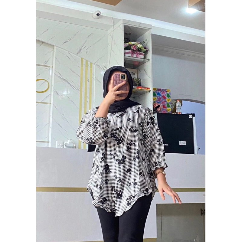 Atasan Rayon LD 112 | Blouse Rayon Premium | Atasan Rayon Motif Premium