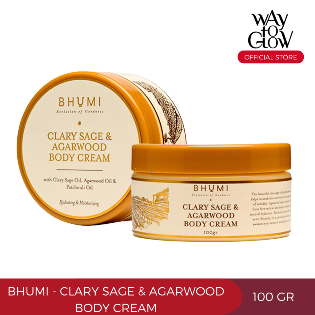 Bhumi Clary Sage & Agarwood Body Cream 100gr