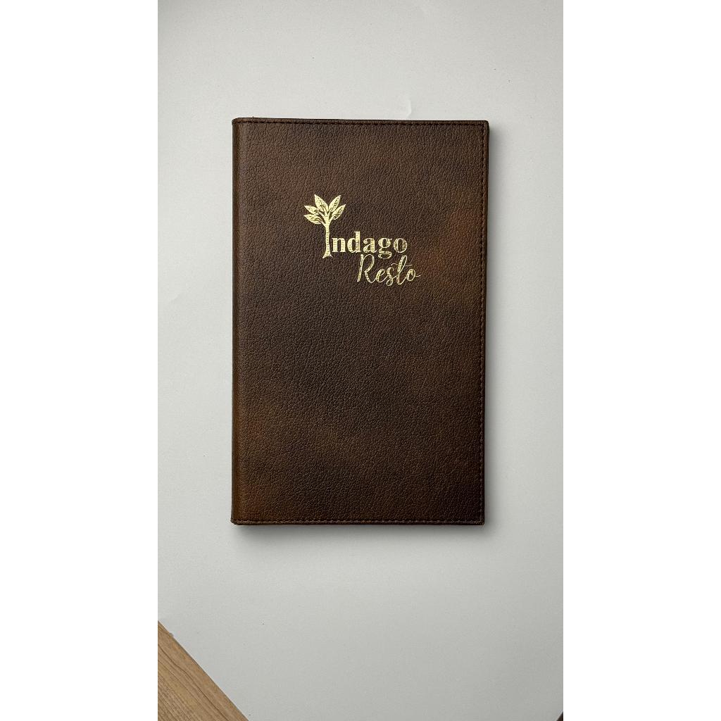 

Buku Menu kulit custom logo, ukuran, model - Cafe Restoran Hotel