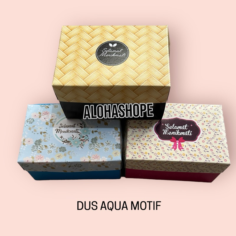 

KARDUS SNACK AT BOX MOTIF AQUA 14X10