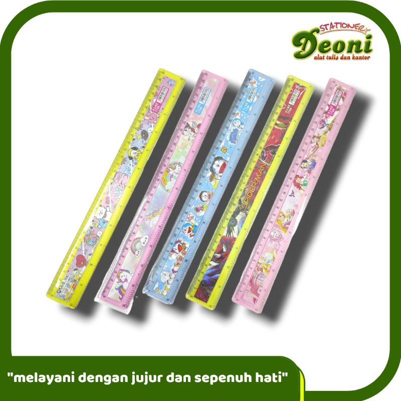

Fancy Penggaris Mistar 30cm 3030 Banyak Motif