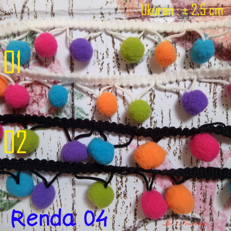 Renda 04 / Renda Pompom