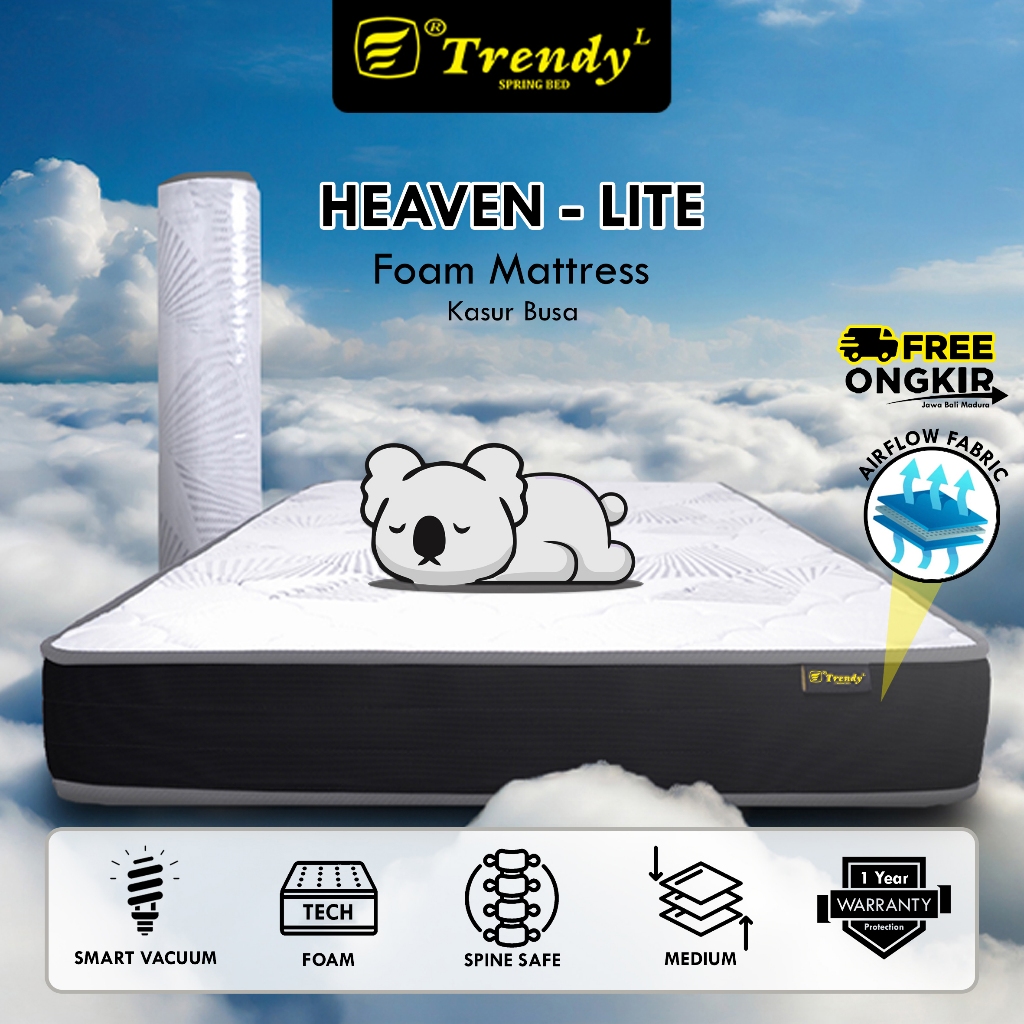 Trendy Heaven Lite ( Vacuum Press Roll ) - Kasur Busa / Mattress / Matras Busa Density Tinggi