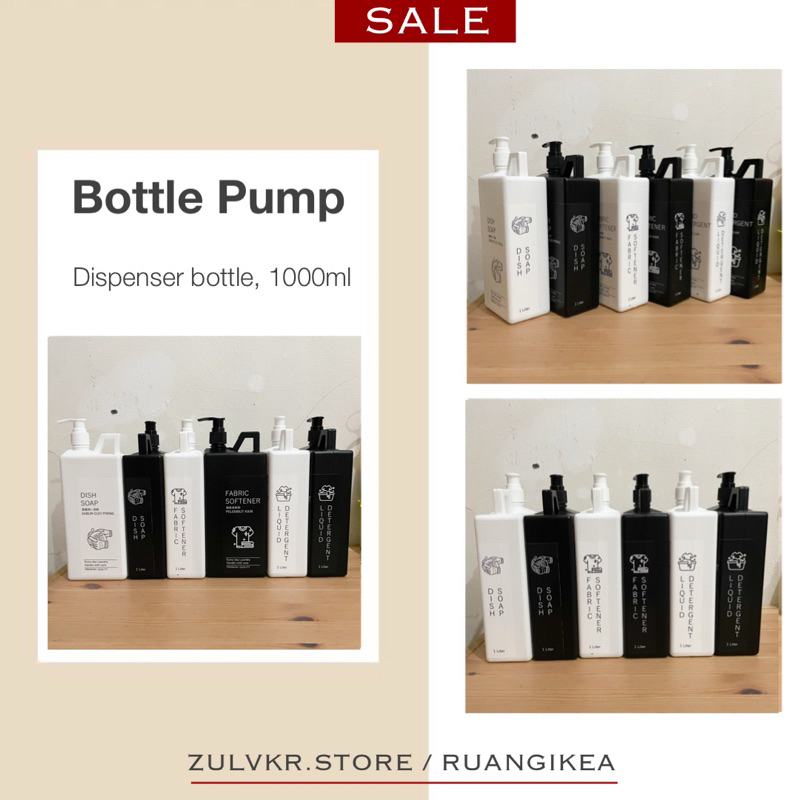 [V8.3] Botol pump laundry aesthetic refill Botol pump Sabun Cair LAUNDRY ORGANIZER - JERIGEN DETERJE