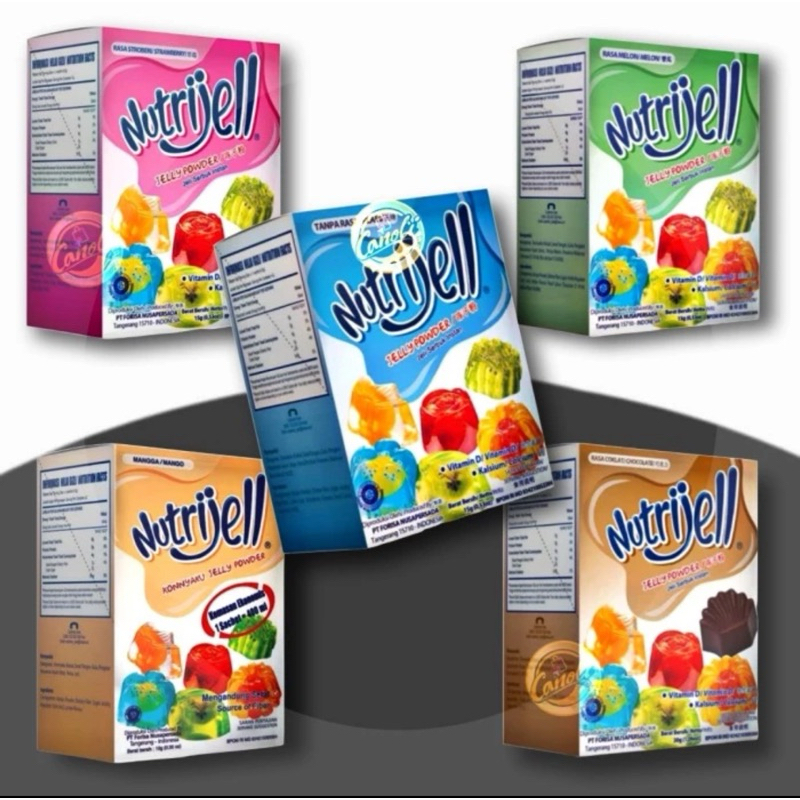 

Nutrijell Jelly Powder / Bubuk Agar Agar Instant All Varian 15 gr 30 gr