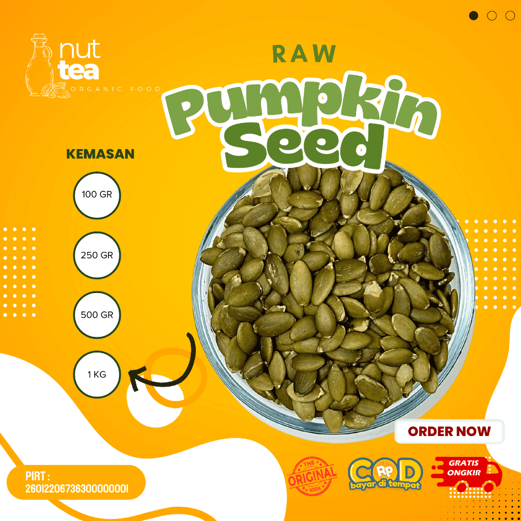 

Raw Pumpkin Seed 100gr - Biji Labu Mentah / Pepita / Organik