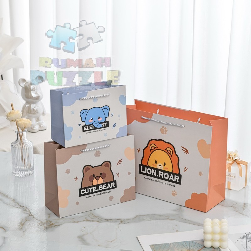 

Paper Bag Animals | Goodie Bag | Tas Souvenir | Tas Ulang Tahun