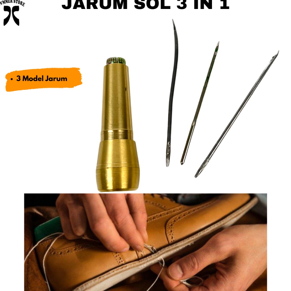Lri3 GROSIR  Alat Jahit Jarum Sol Sepatu 3 mata jarum serba guna Discount