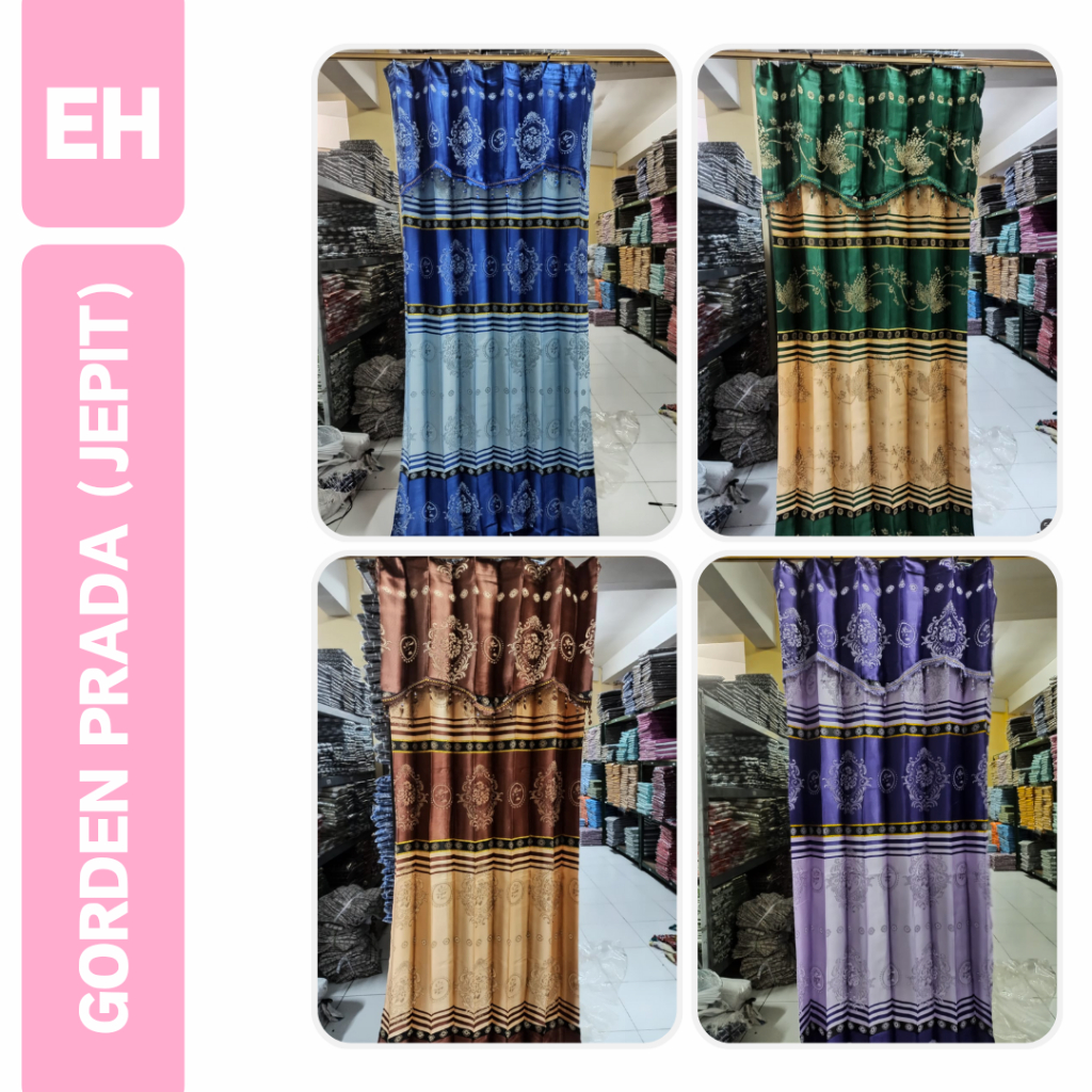 GORDEN PINTU KAMAR MOTIF PRADA JEPIT PONI | GORDEN JODHA 100x200