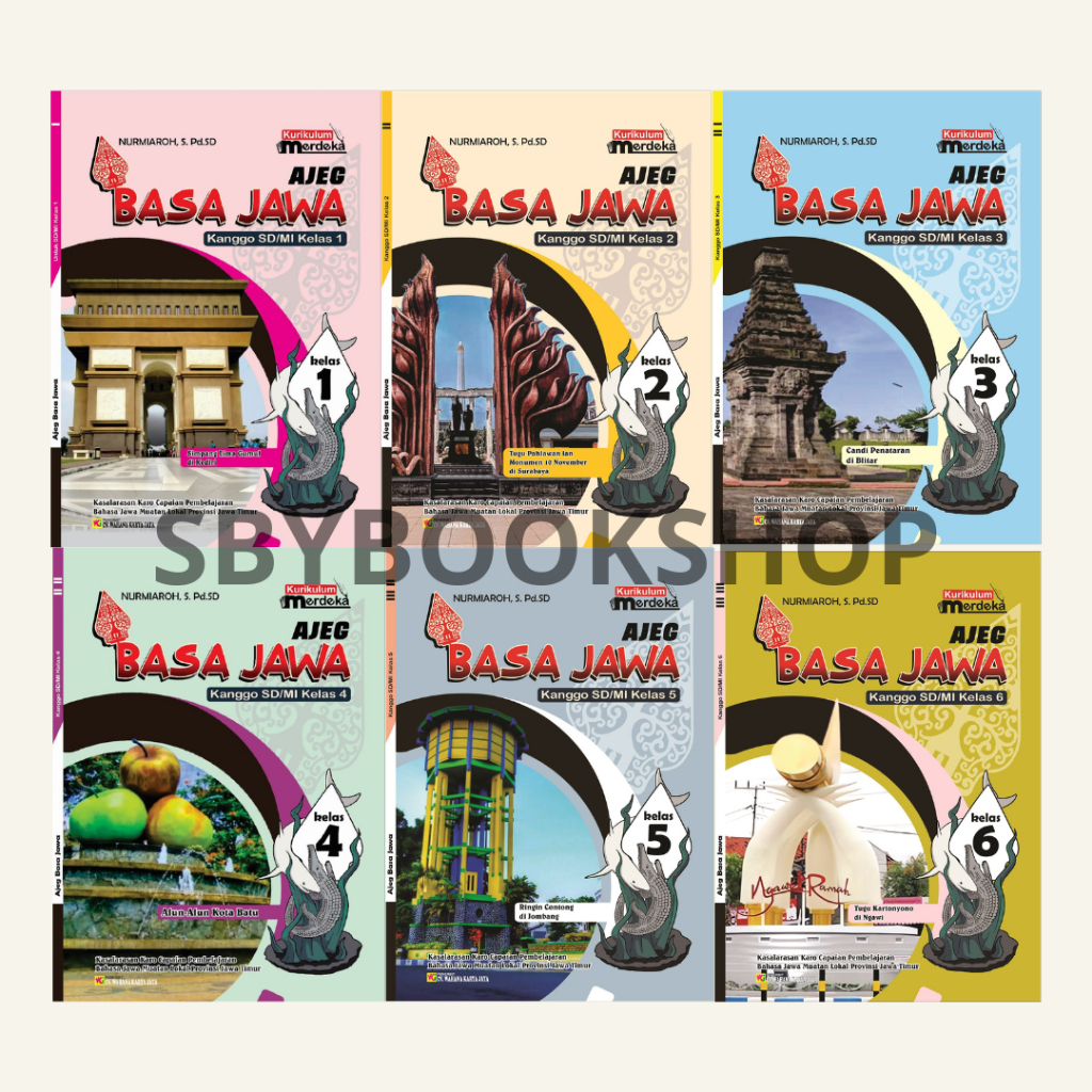 Buku Paket Bahasa Jawa Ajeg Basa Jawa SD MI Kelas 1 2 3 4 5 6 - CV Wahana Karya Jaya - Muatan Lokal 