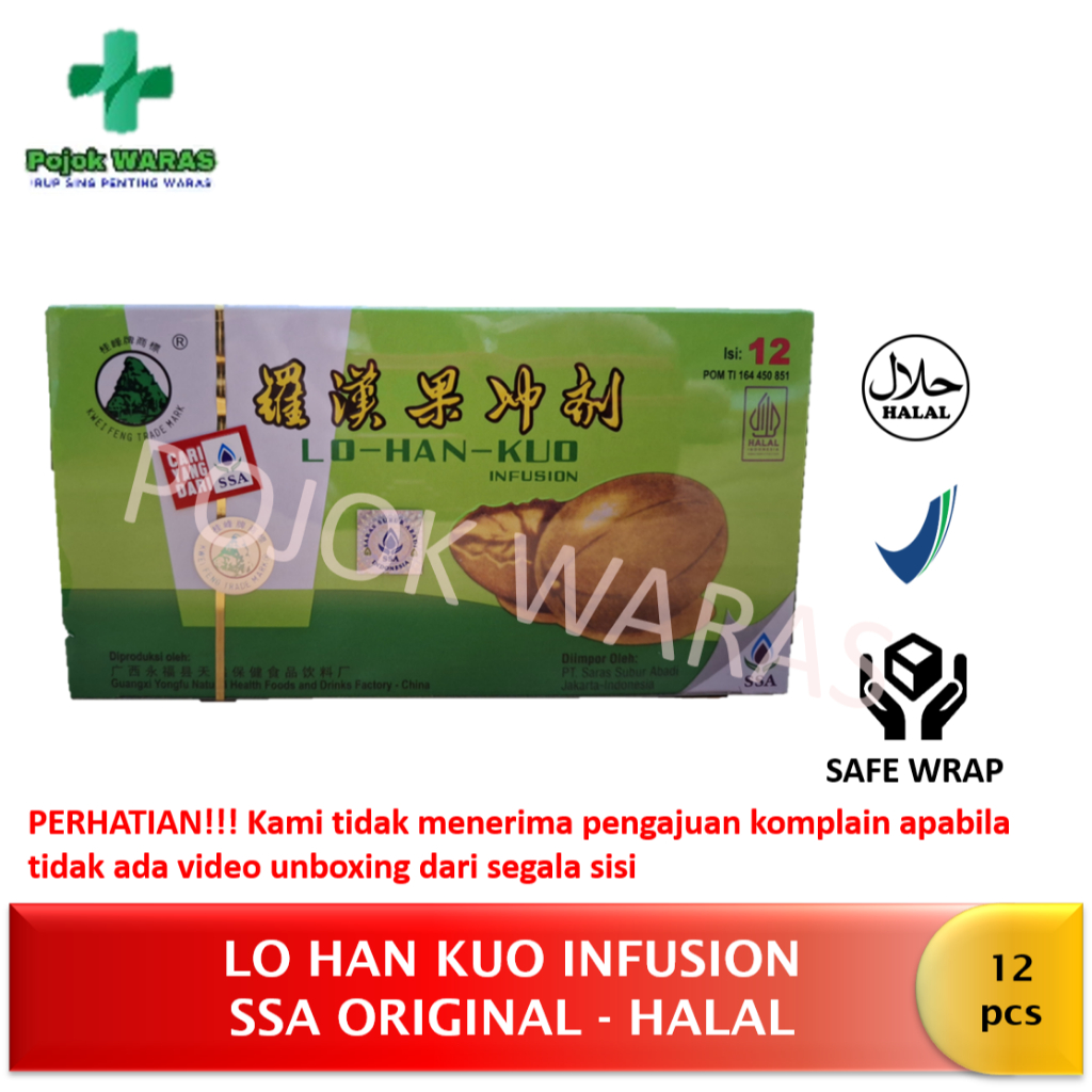 

Lo Han Kuo Infusion 12 SSA Original Halal - Teh Cina Panas Dalam