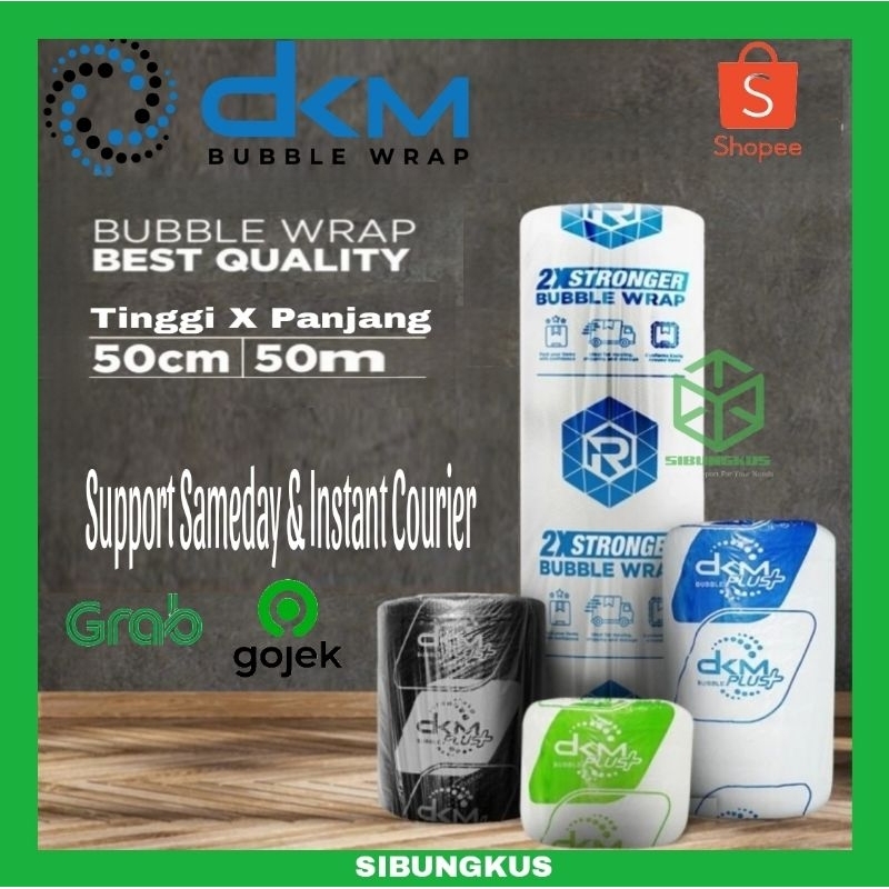 

PLASTIK BUBBLE WRAP 50X50 DKM+ BENING EKONOMIS PREMIUM BUBLEWRAP PUTIH HITAM RUSFET SUPER TEBAL 50CM X 50M