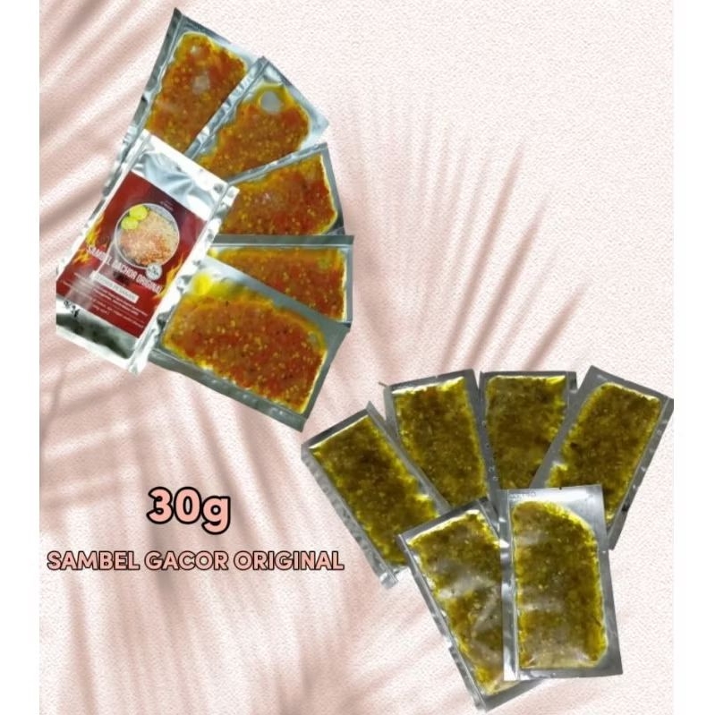

sambel gacor Merah Original dan sambel Ijo Original 30g