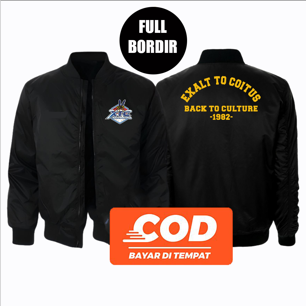 Jaket Bomber XTC BACK TO CULTURE, Desain Full bordir