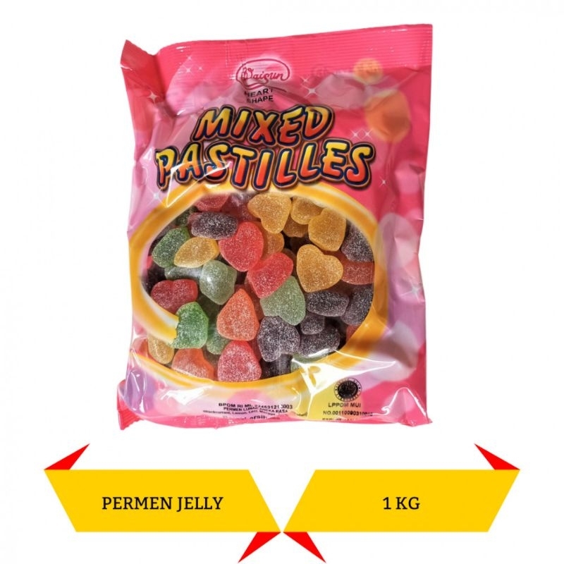 

PERMEN JELLY WAISUN MALAYSIA 1KG Mixed pastilles