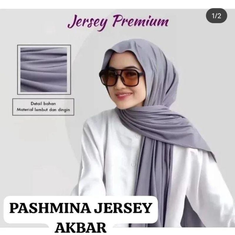 Hijab Pashmina Jersey Premium Akbar