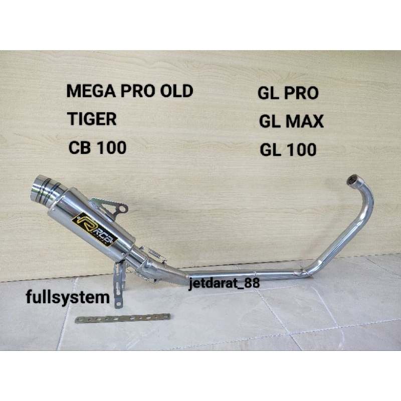 knalpot racing RCB untuk motor MEGAPRO OLD /TIGER / GL PRO /GL MAX /GL 100 /CB 100