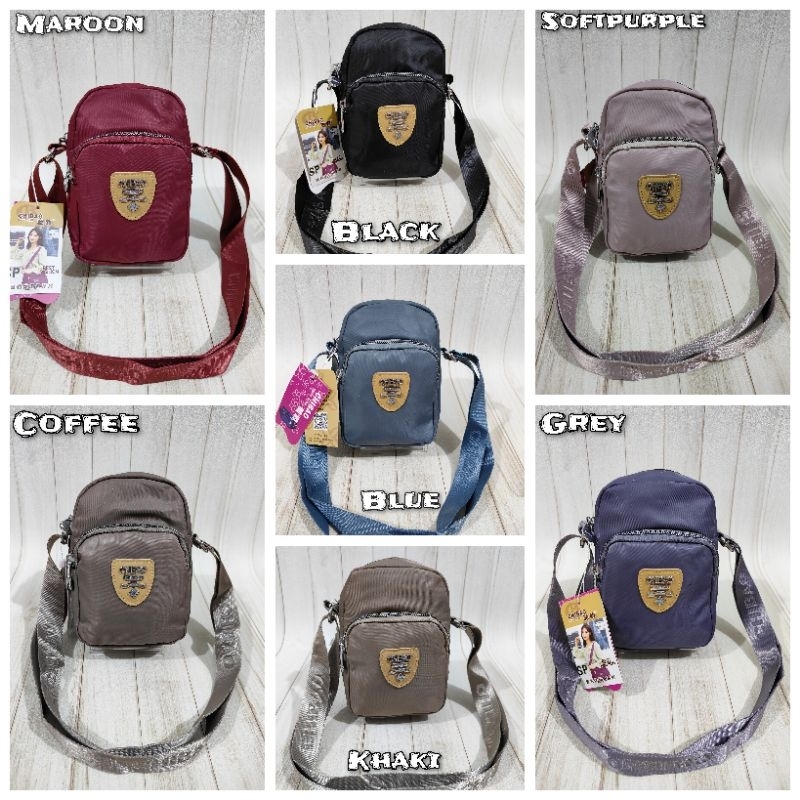 Terbaru Tas Selempang Wanita ORI CHIBAO PARASUT CB9066-XL 2sleting