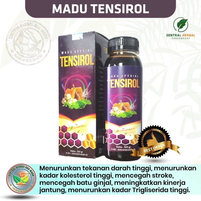 Bravina Tensirol Madu Spesial Hipertensi Isi 320 Gram