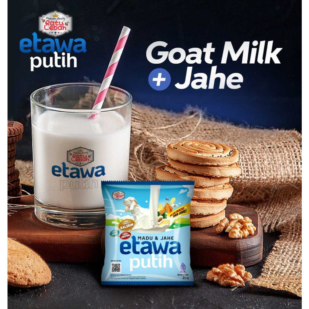 

Susu Kambing Ratu Lebah Etawa Putih Jahe Madu & Jahe 1 Box [10 Sachet]
