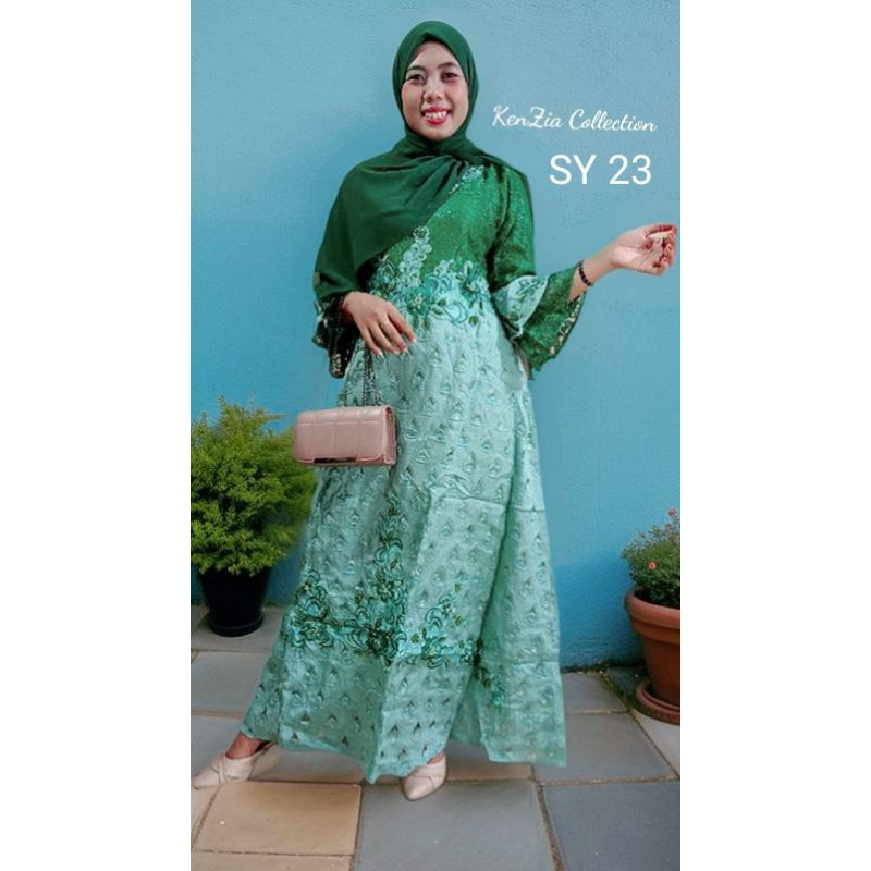 DRESS/GAMIS  BRUKAT TANGAN TEROMPET