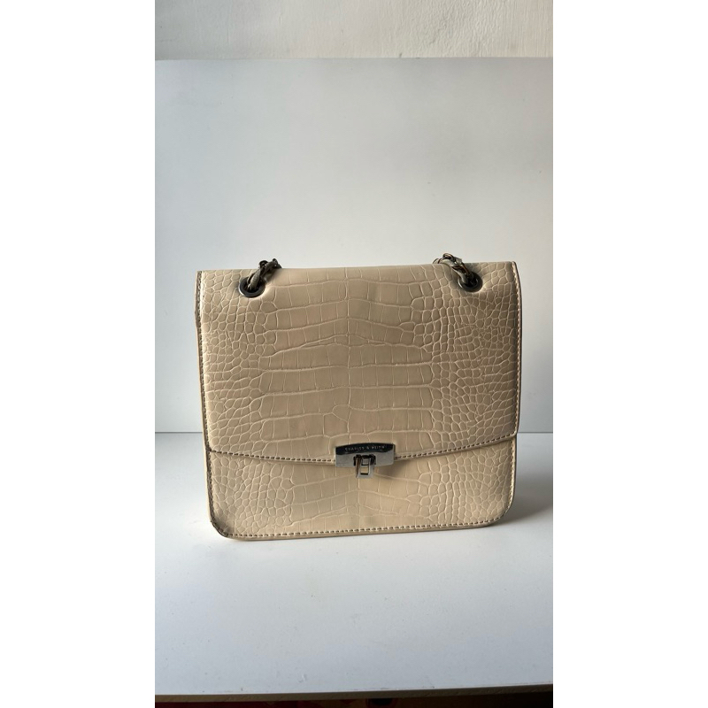 PRELOVED CHARLES AND KEITH CROCO BAG
