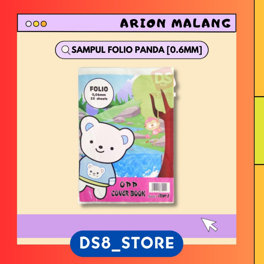 

Sampul Buku Plastik FOLIO PANDA Tebal isi 25 Lbr