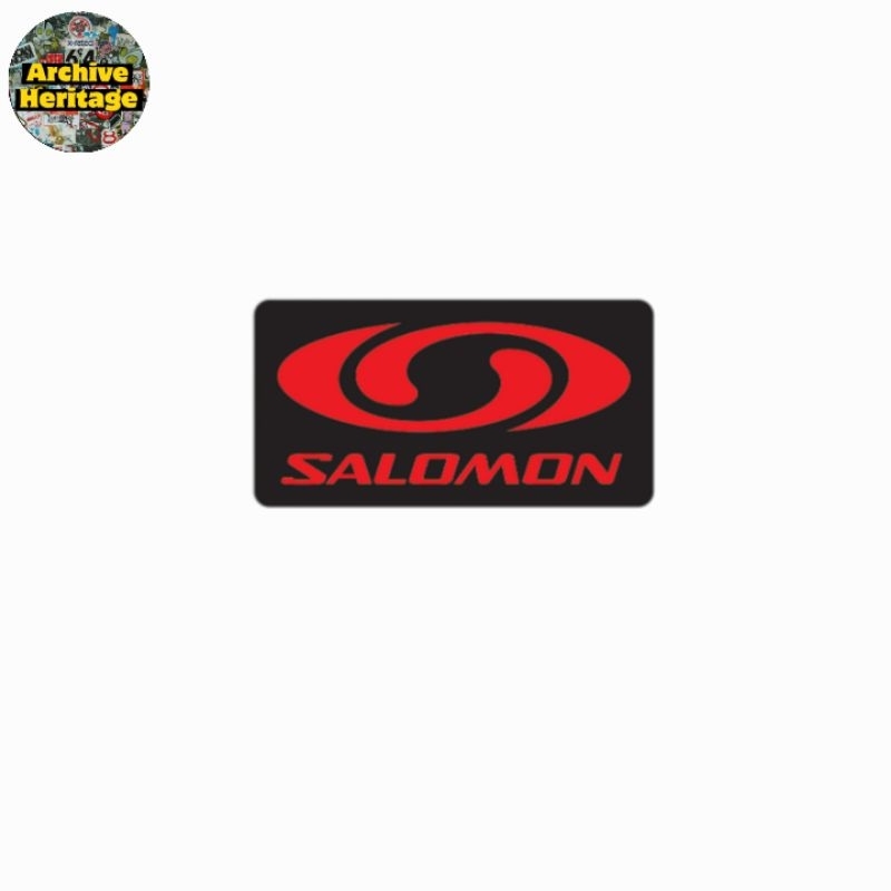 

sticker Salomon logo diecut stiker