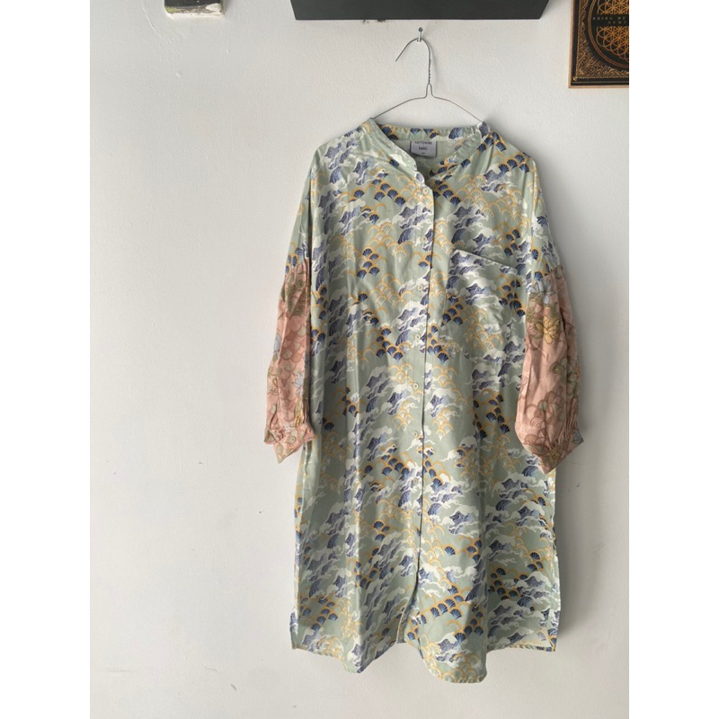 KAMI. X Cottonink Mint Green Kanagawa Levana