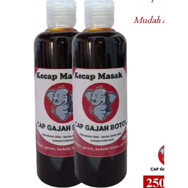 

Kecap Masak Cap Gajah Botol (250 ml)