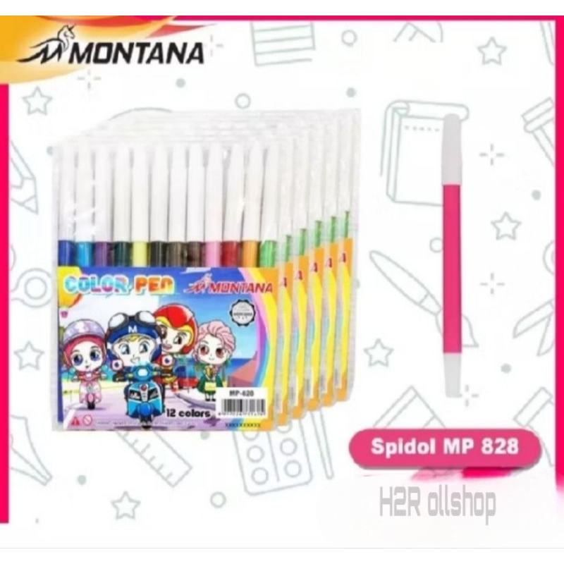

Spidol Warna Kecil Montana 828 12 Warna