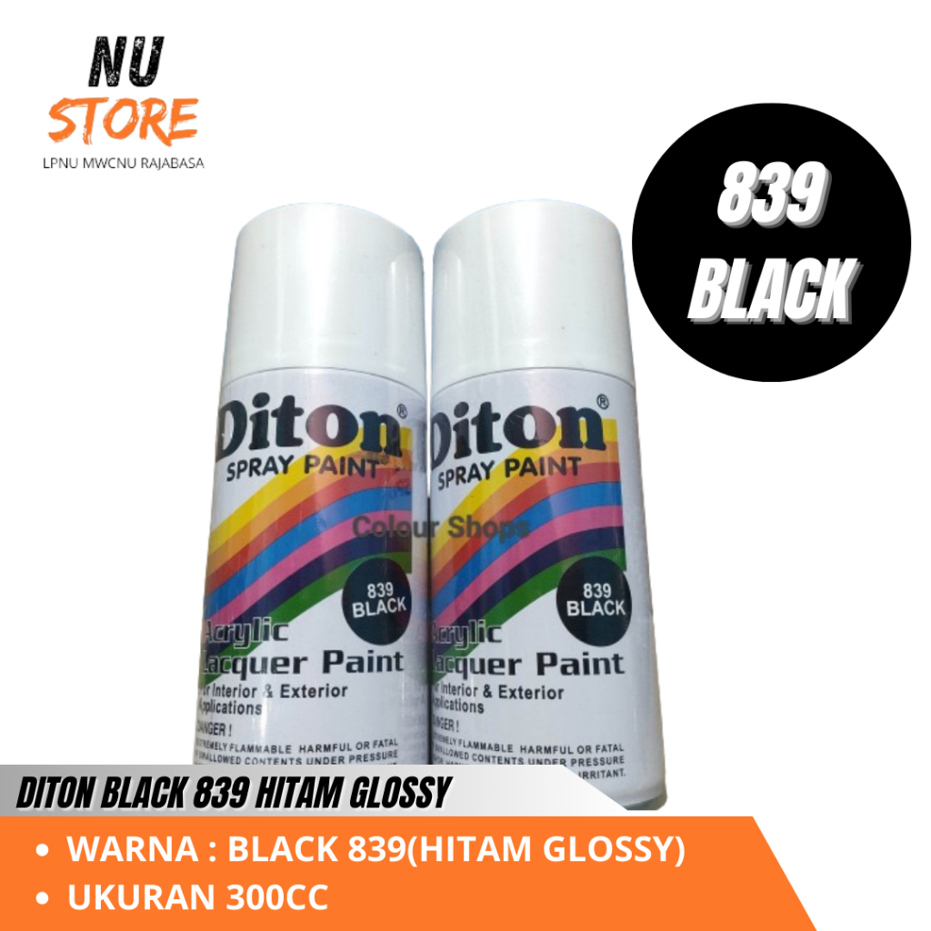 DITON BLACK 839 300ML | HITAM GLOSSY