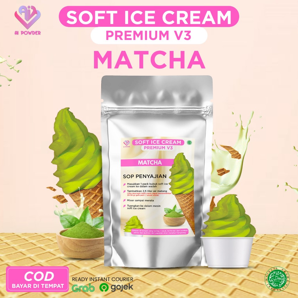 

Matcha Bubuk Soft Es Krim Premium V3 1Kg
