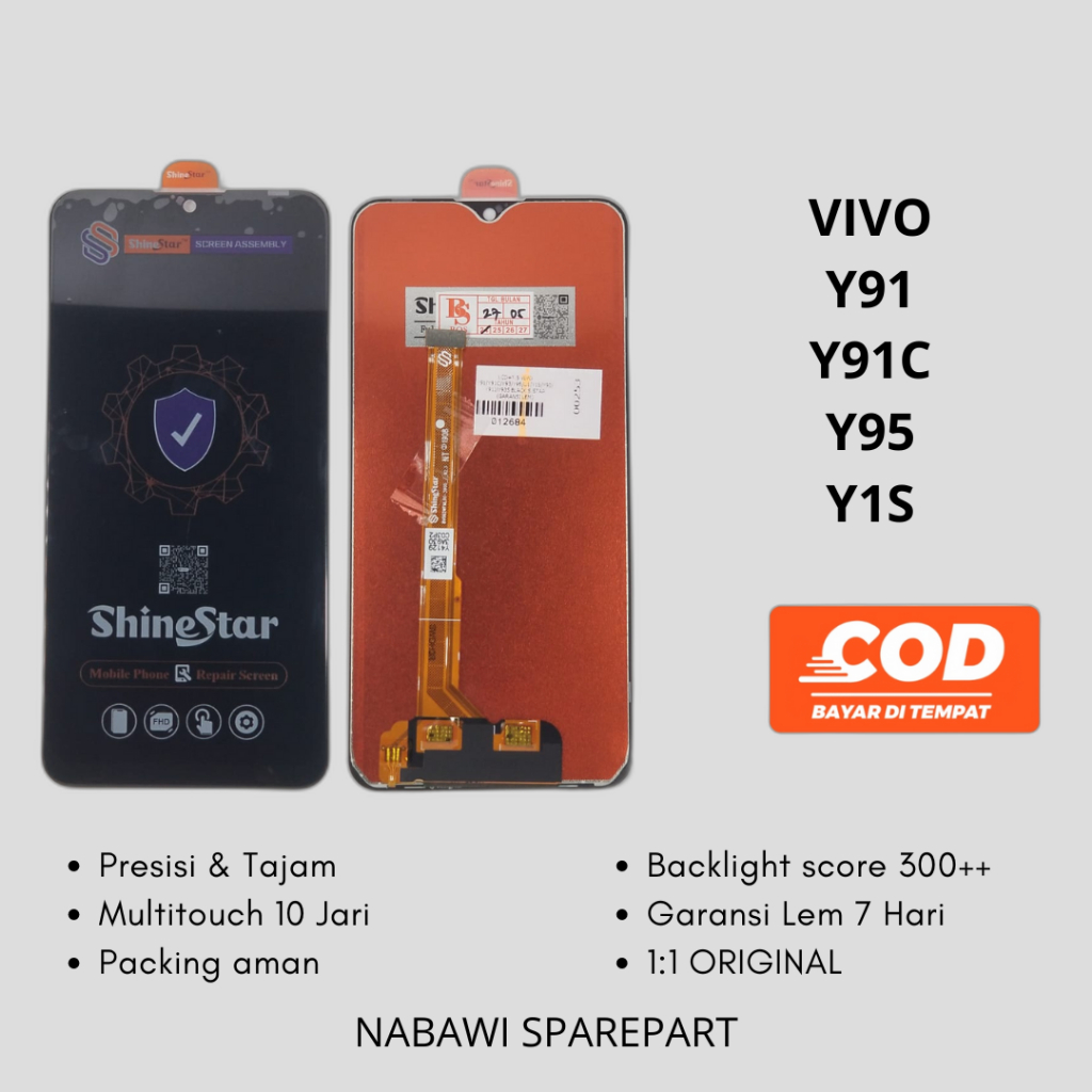 LCD + TS VIVO Y91 Y91C Y95 Y1S