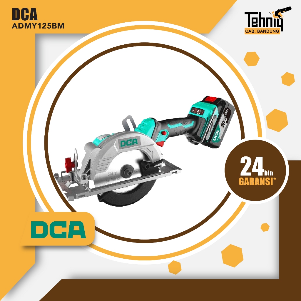 DCA ADMY125BM CORDLESS BRUSHLESS SET 20V 125MM