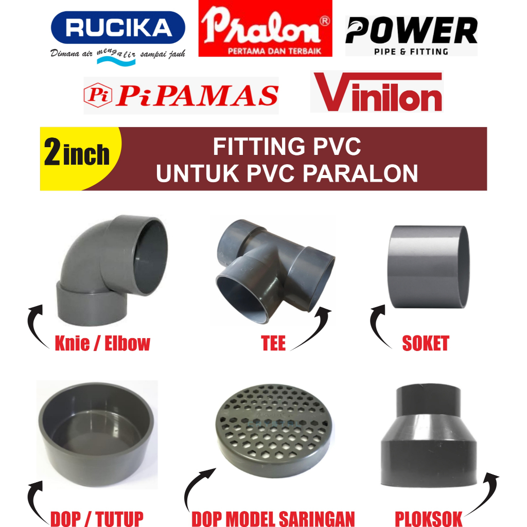 FITTING PIPA PARALON 2 INCH ANEKA FITTING PVC